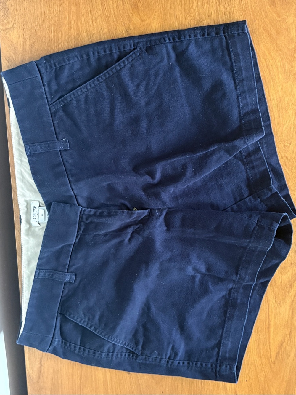 J. Crew Women’s Navy Cotton Chino Shorts